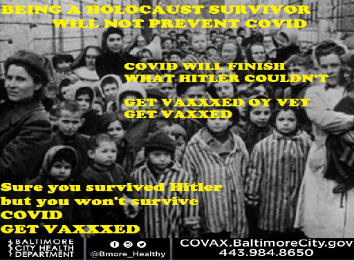 Baltimore City Vax Poster Response-Oy Vey